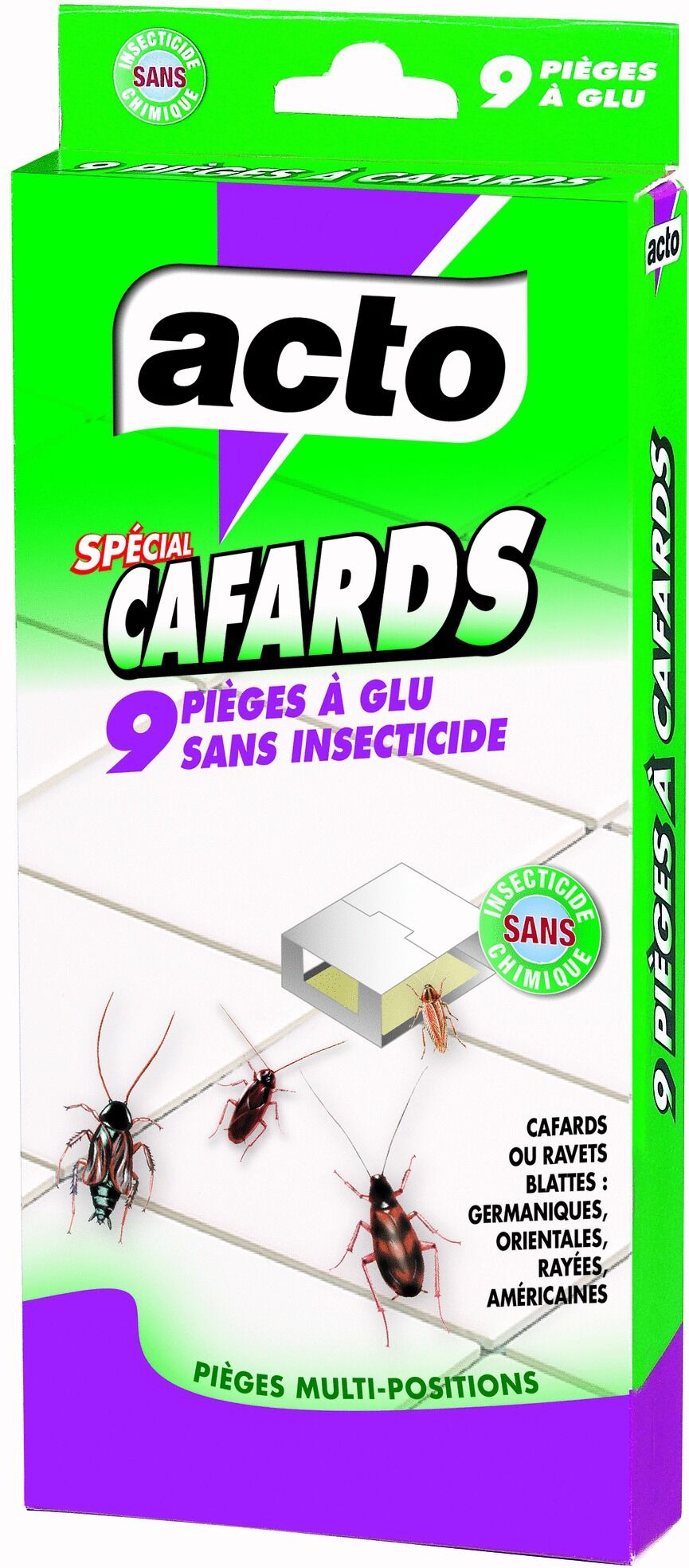 ACTO INSECTICIDE Pièges spécial cafards ACTO ACAF4