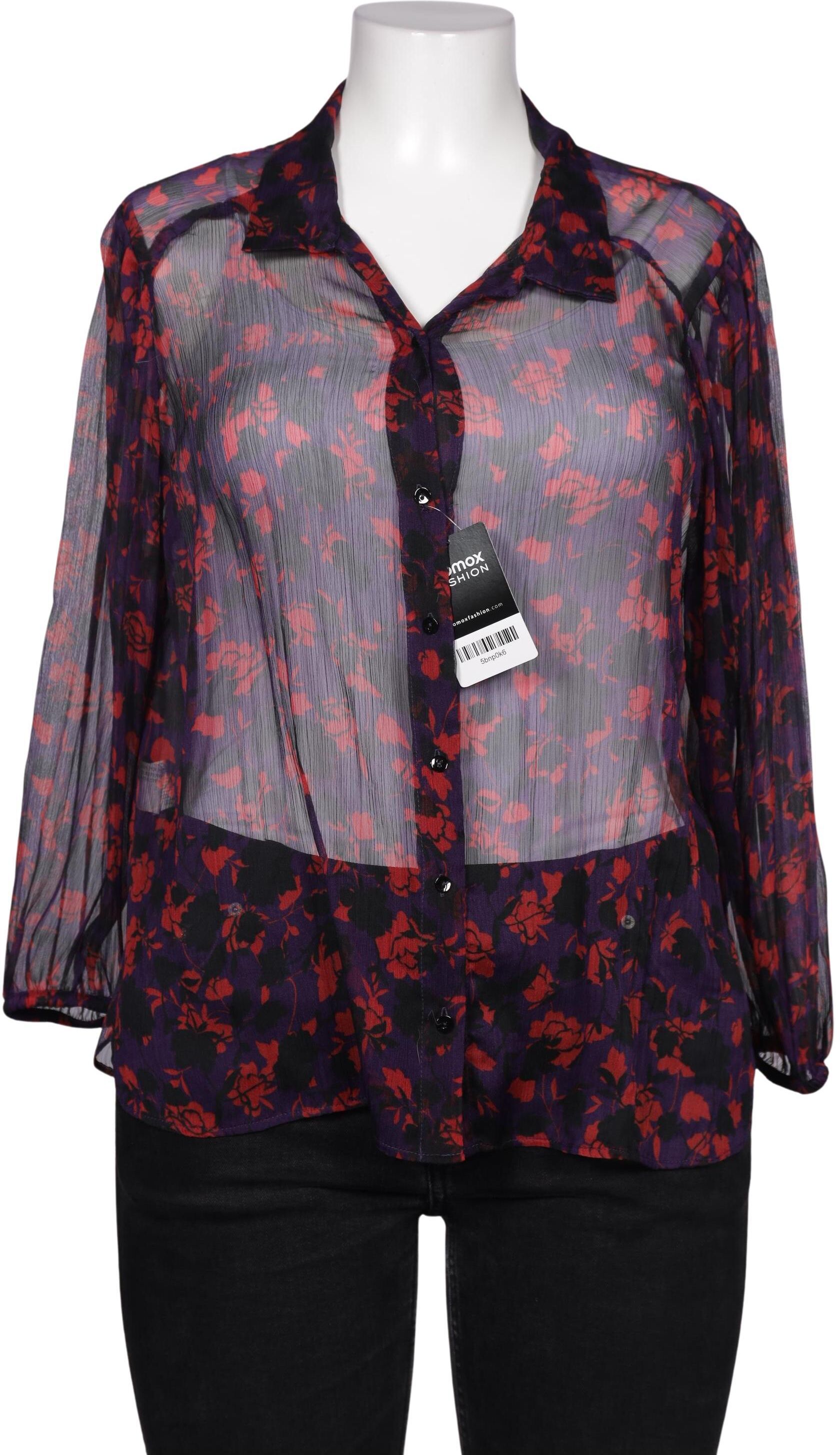 violeta by Mango Damen Bluse, Mehrfarbig, Gr. L, Synthetik - Second Hand