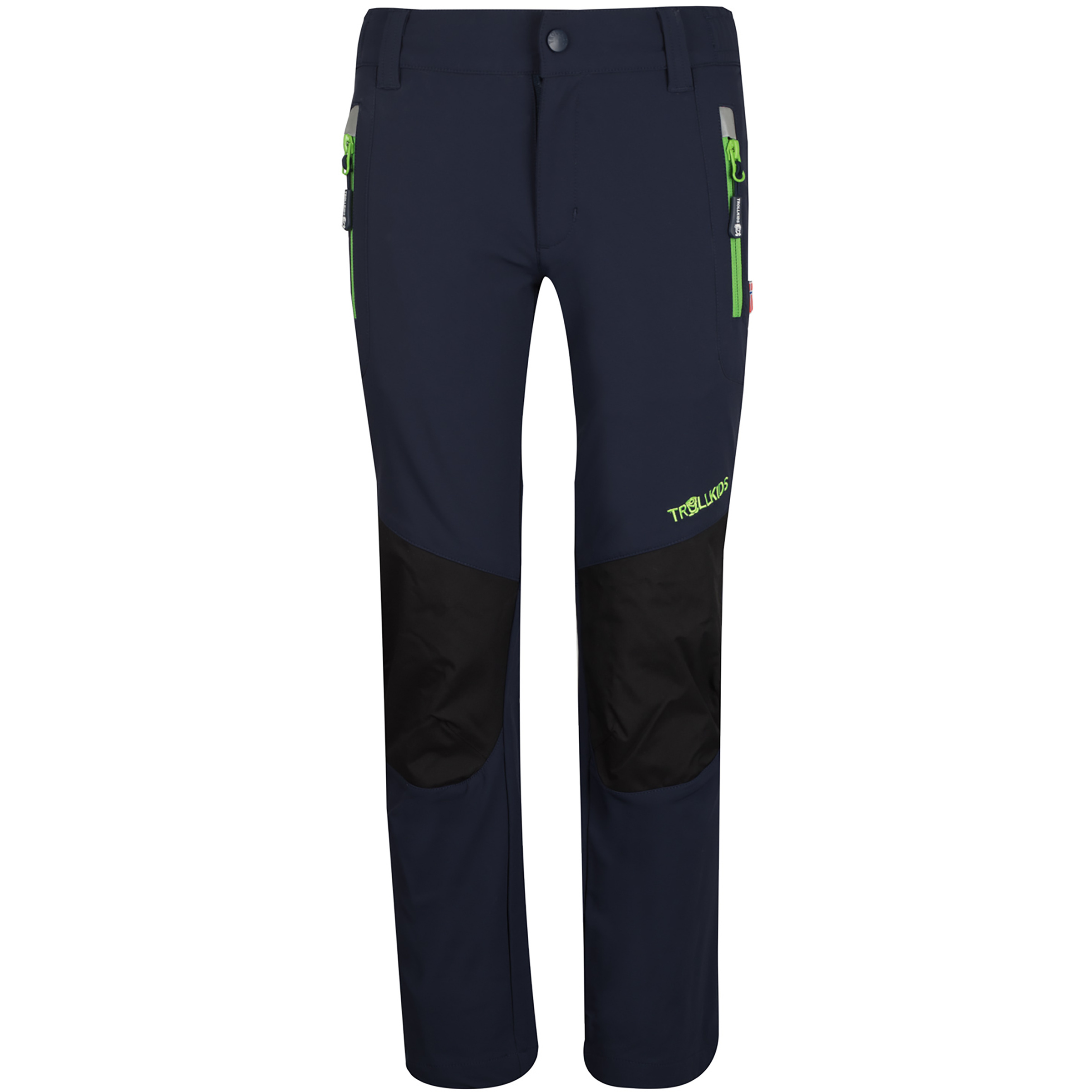 Trollkids Lysefjord Hose Kinder Softshellhose blau Größe 110 Trekking Widerstandsfähig Wasserabweisend