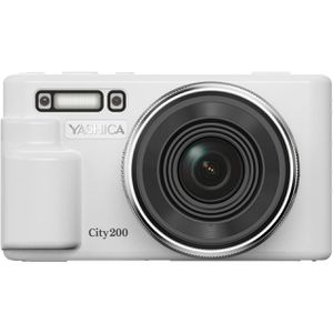 Yashica City 200 Kompaktkamera weiß, mit 2,8 Zoll Display, 10x optischer Zoom, 1/3,06'' Sensor, WLAN, 5K, 13 MP