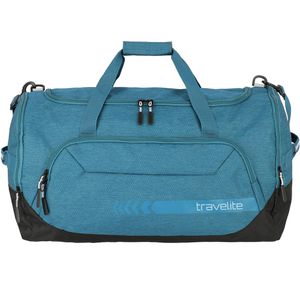 Travelite Reisetasche Kick Off, petrol, 60 cm, faltbar, mit 3 Außenfächern, aus Polyester, 73 Liter
