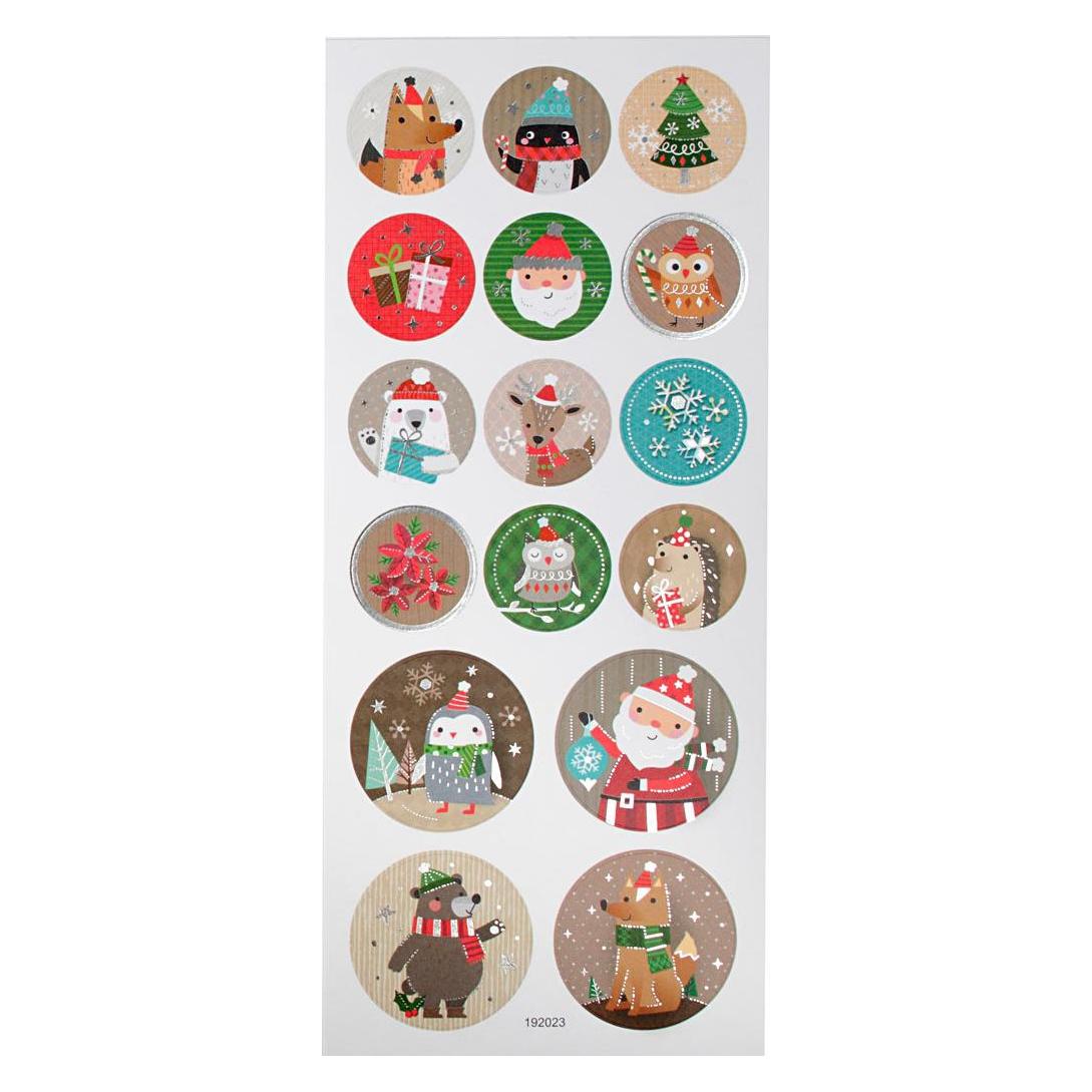 Creativ Company Sticker mit Weihnachtsmotiven (1 Sticker) (5712854150293)