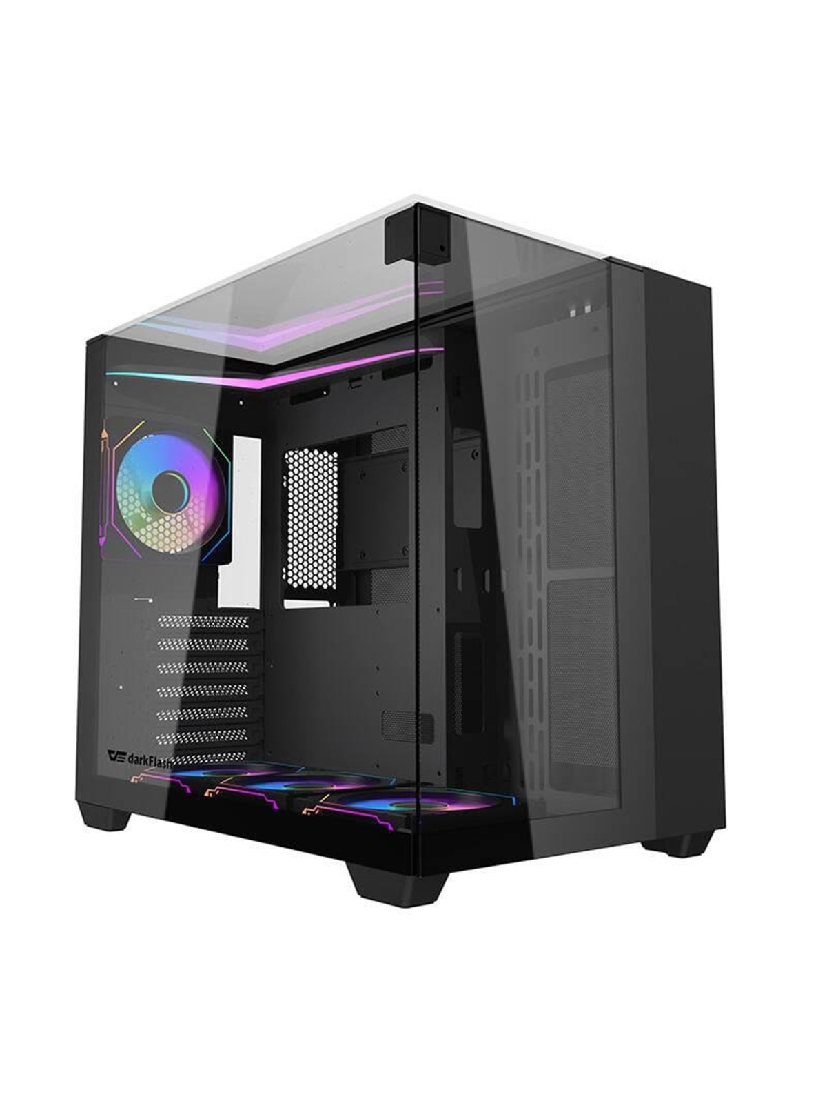 Darkflash TH285 computer case 4 fans (black) - Gehäuse - Miditower - Schwarz
