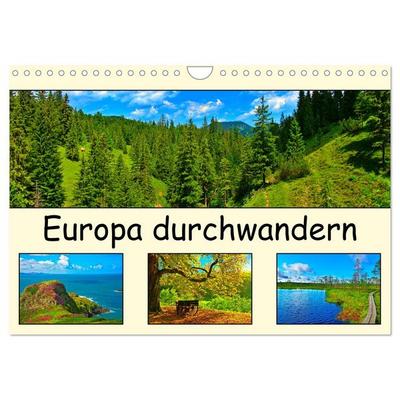 Europa durchwandern (Wandkalender 2026 DIN A4 quer), CALVENDO Monatskalender