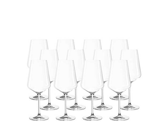 LEONARDO HOME Set 12 Rotweingläser Puccini, Weingläser, Teqton-Kristallglas, spülmaschinenfest