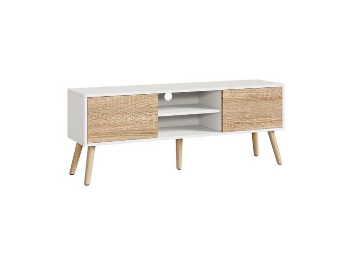 [en.casa] Lowboard Eskilstuna, Eichefarben, Holz, 120x46.5x29.5 cm, Wohnzimmer, TV Möbel, Lowboards, Lowboards stehend