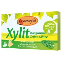 Birkengold Xylit Kaugummi Grüne Minze (12St)