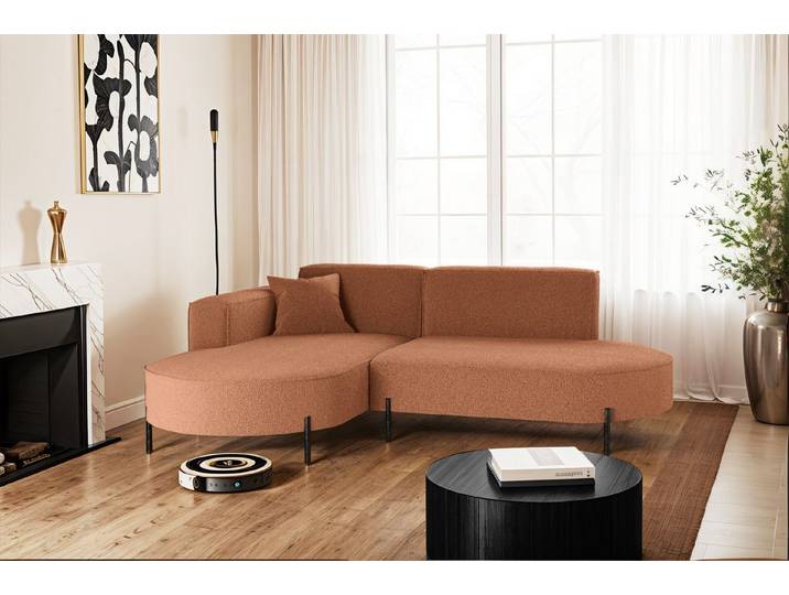 Kaiser Möbel Ecksofa Sofa L-Form Designer Modena Rein stoff Noel, Quelle, Poso