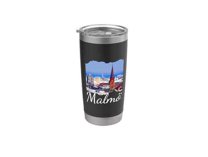 Suède Malmö Souvenir/Malmo Gobelet isotherme en acier inoxydable double paroi