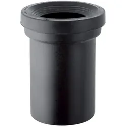 Geberit Anschlussstutzen 152435161 Ø 110 mm, mit Manschette, PE-HD, schwarz