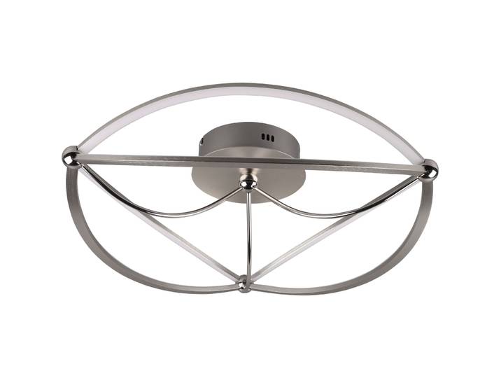 Deckenlampe Caro Nickel matt Metall 5600 lm - LED - Lichtfarbe: Warmweiss - Deckenlampe- LED Energiesparlampe