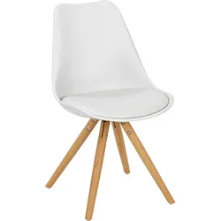 Kindersessel aus Textil/Holz in Weiß