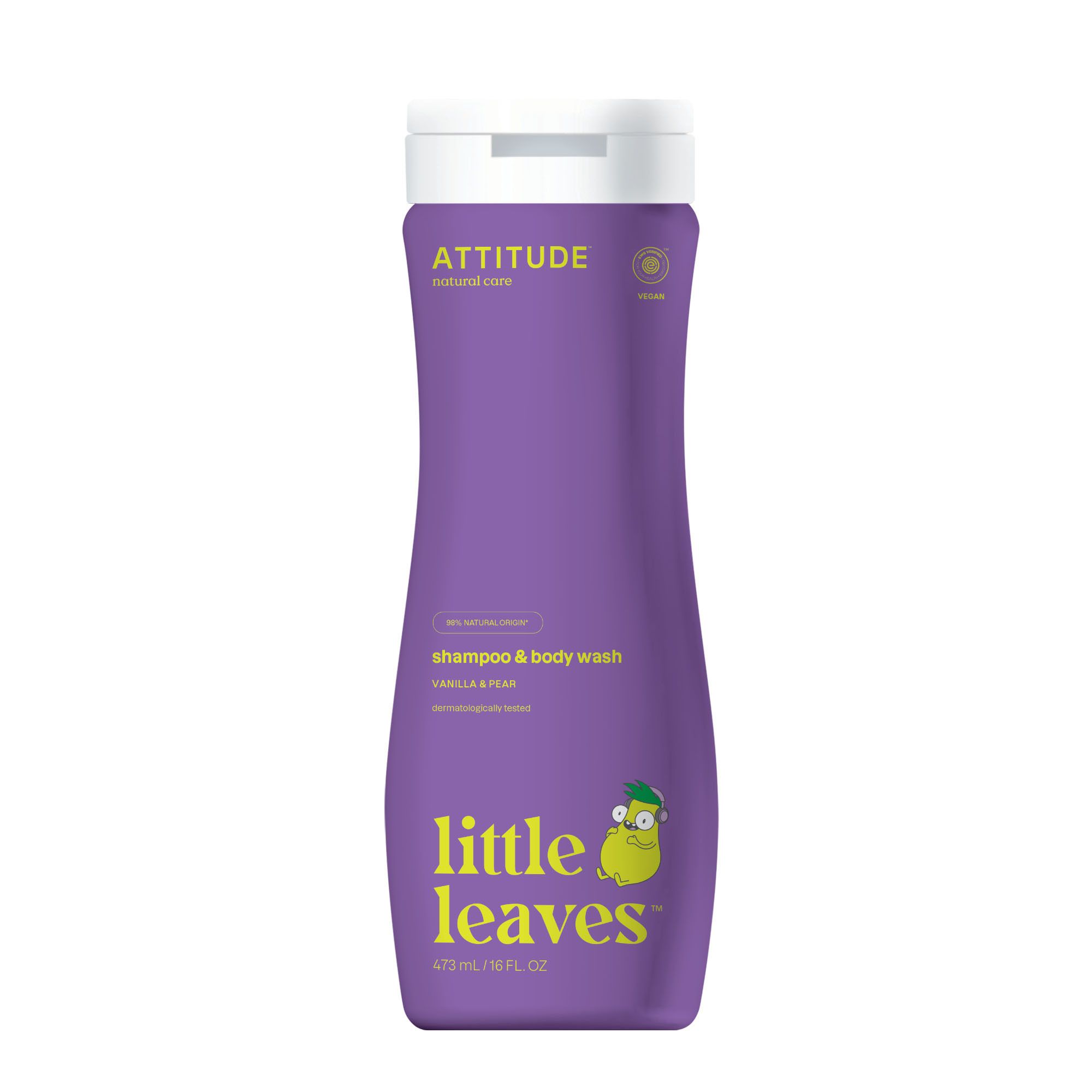 Attitude Little Leaves 2-in-1 Shampoo & Body Wash Vanille Peer 473 ml Waschgel