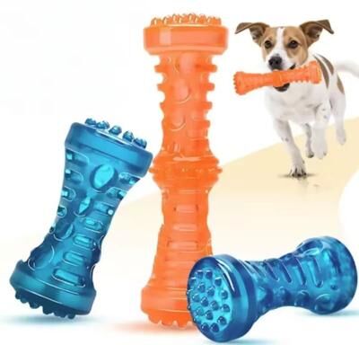Uplift Picks Durable Dog Toothbrush Chew Toy Bite Resistant Dental Chew Toy For Dogs orange L