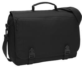 Port Authority BG304 Messenger Briefcase in Black size OSFA   Polyester