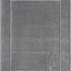 Teppich Läufer BORMIDA Uni Polypropylen 17mm trittschalldämmend Wohnzimmerteppich weich 60x110 cm Anthrazit | Kadima Design