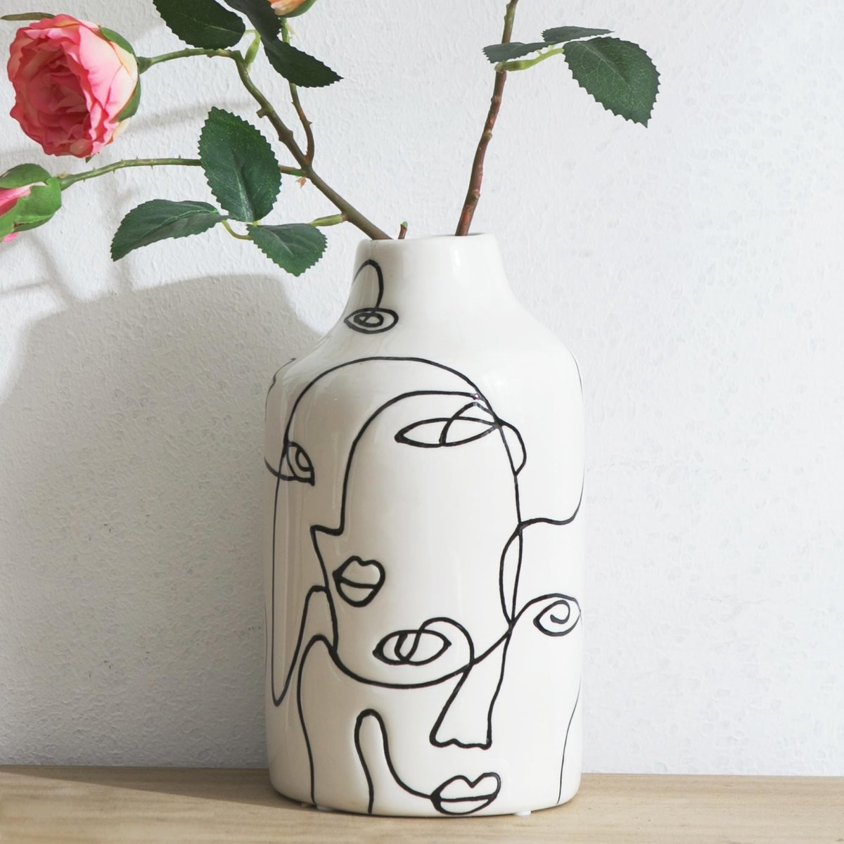 Omgoods Abstracte Keramische Vaas voor Huishoudelijke Decoratie
