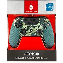 Spartan Gear PS4 Controller camo wireless + wired APSIS 3, Gaming Controller