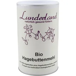 Lunderland Bio-Hagebuttenmehl | 600g Futterergänzung für Hunde