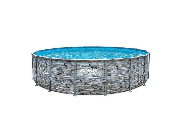 Pool Pgp4W01852B, Grau, Kunststoff, 132 cm, Freizeit & Co, Pools & Wasserspaß, Pools, Aufstellpools