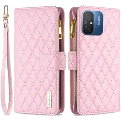 Binfen Color Xiaomi Redmi 12C - BINFEN Brieftaschen Hülle rosa (Xiaomi Redmi 12C), Smartphone Hülle, Rosa