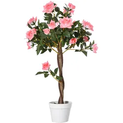 KÜNSTLICHE Rosenpflanzen groß 90 cm Kunstpflanze Rosenbaum für Wohnzimmer