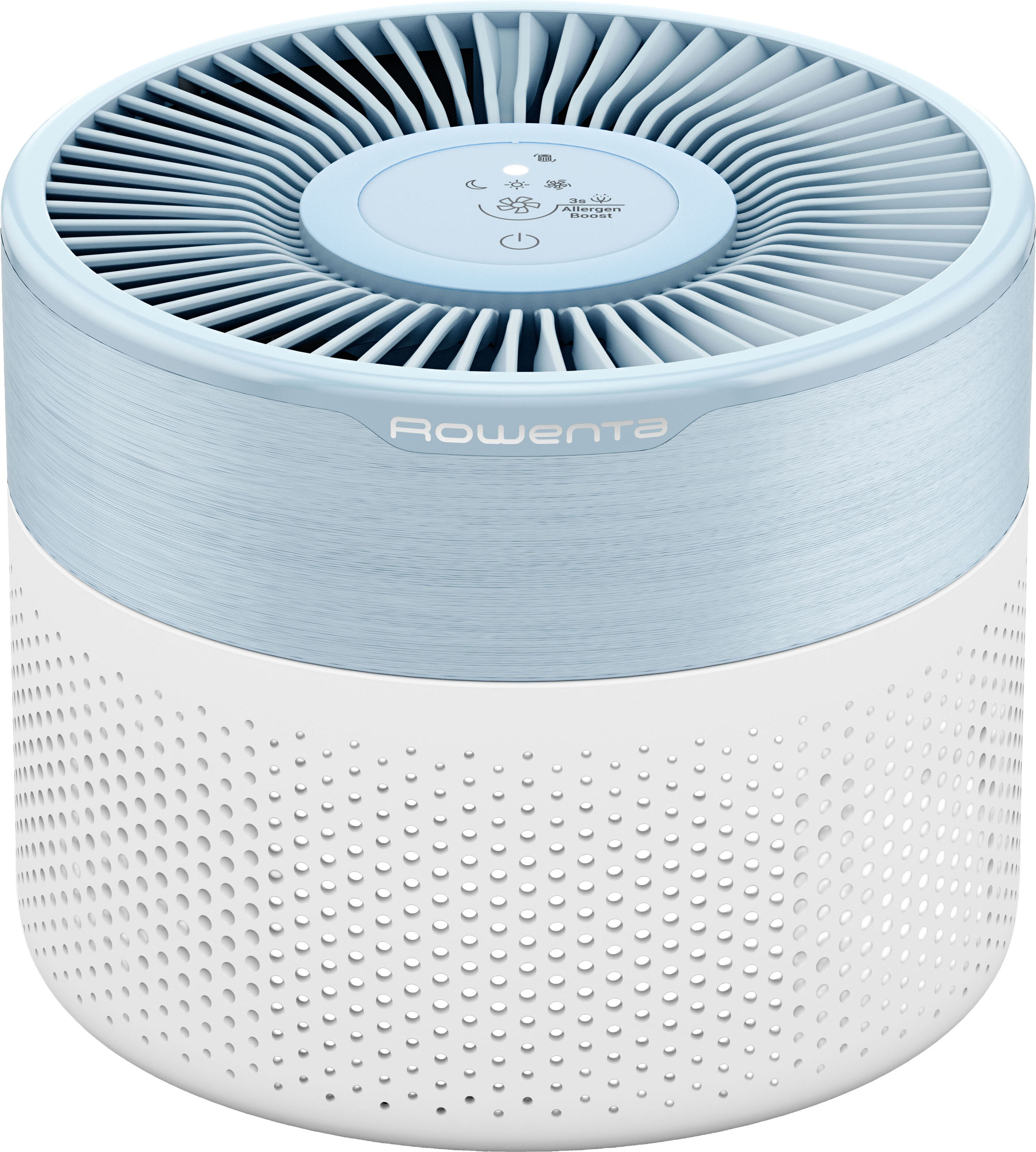 Luftreiniger ROWENTA "Pure Air Mini, für zu Hause, ultrakompakt", blau (altitude), B:20,5cm H:16,7cm T:20,5cm Ø:20,5cm, Luftreiniger, Luftreiniger, besonders leise, Nachtmodus, reduziert unangenehme Gerüche