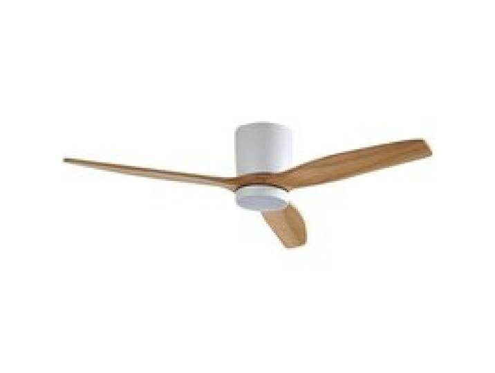 Ventilateur de plafond extérieur ampoules LED - Lucande - ventilateur pour terrasse - - bois blanc