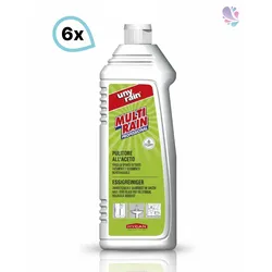 Saurer Profi-Allzweckreiniger 6 x 1 Liter Flasche für alle waschbaren und säurebeständigen Oberflächen und Sanitäreinrichtungen