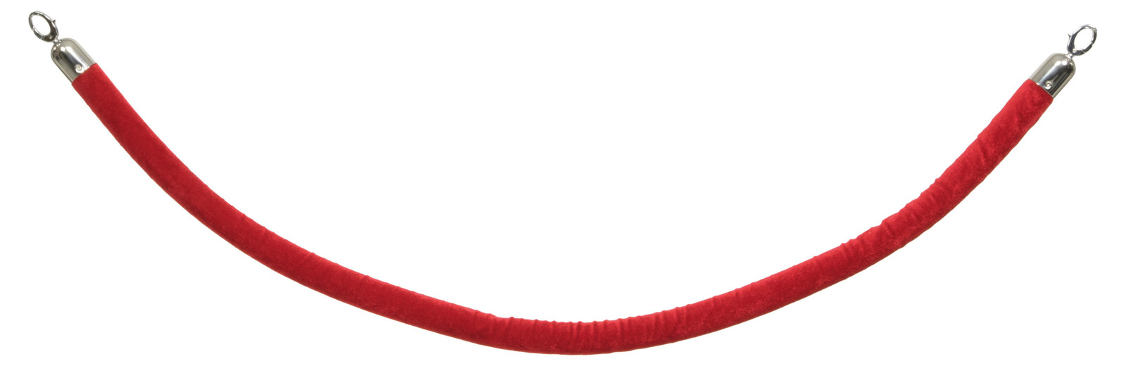Securit Classic Chrome Velvet Rope in rood