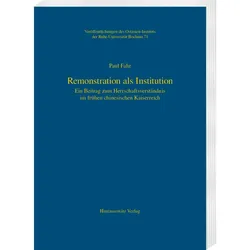 Remonstration als Institution, Fachbücher von Paul Fahr