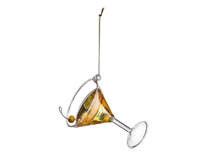 Baumanhänger Martini 6 x 11 x 8cm Gelb/Gelb