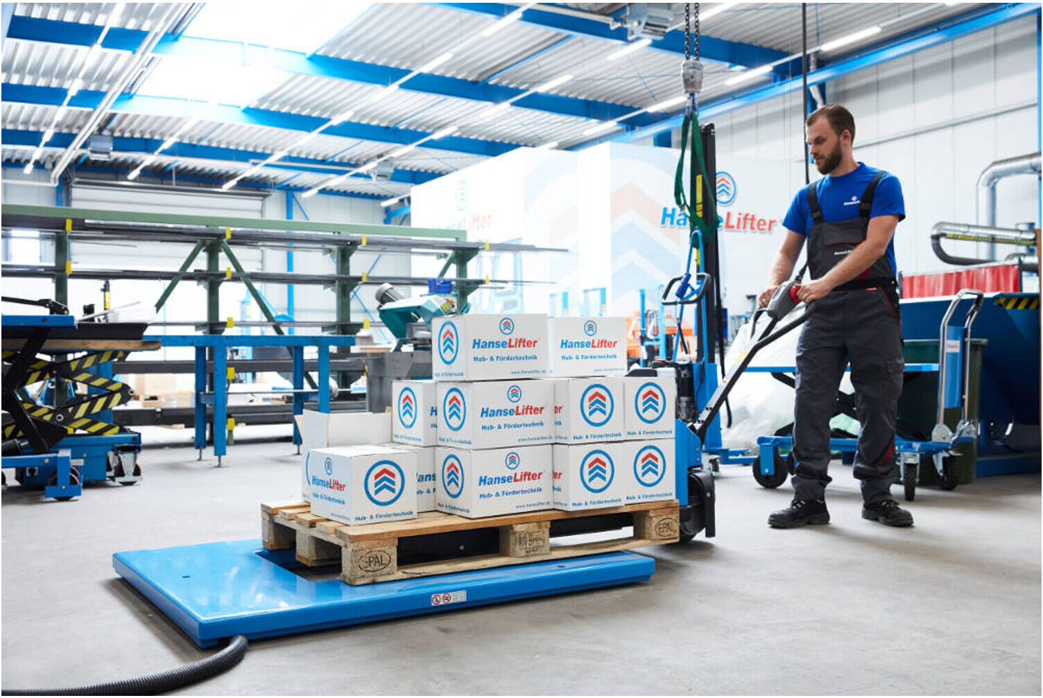HanseLifter Hubtisch mit U-Profil, Tragf.: 1.000 kg, 380 V, Typ: HTF-U (GE0023474)