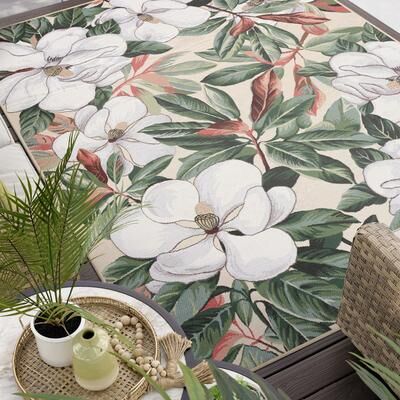Alise Rugs Sizzling Country Floral & Botanical Indoor/Outdoor Area Rug