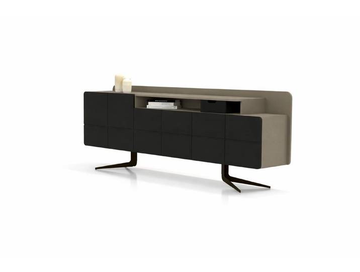 JVmoebel Sideboard Designer Kommode Sideboard Schwarz Beige Modern Stauraum, Made in Europa