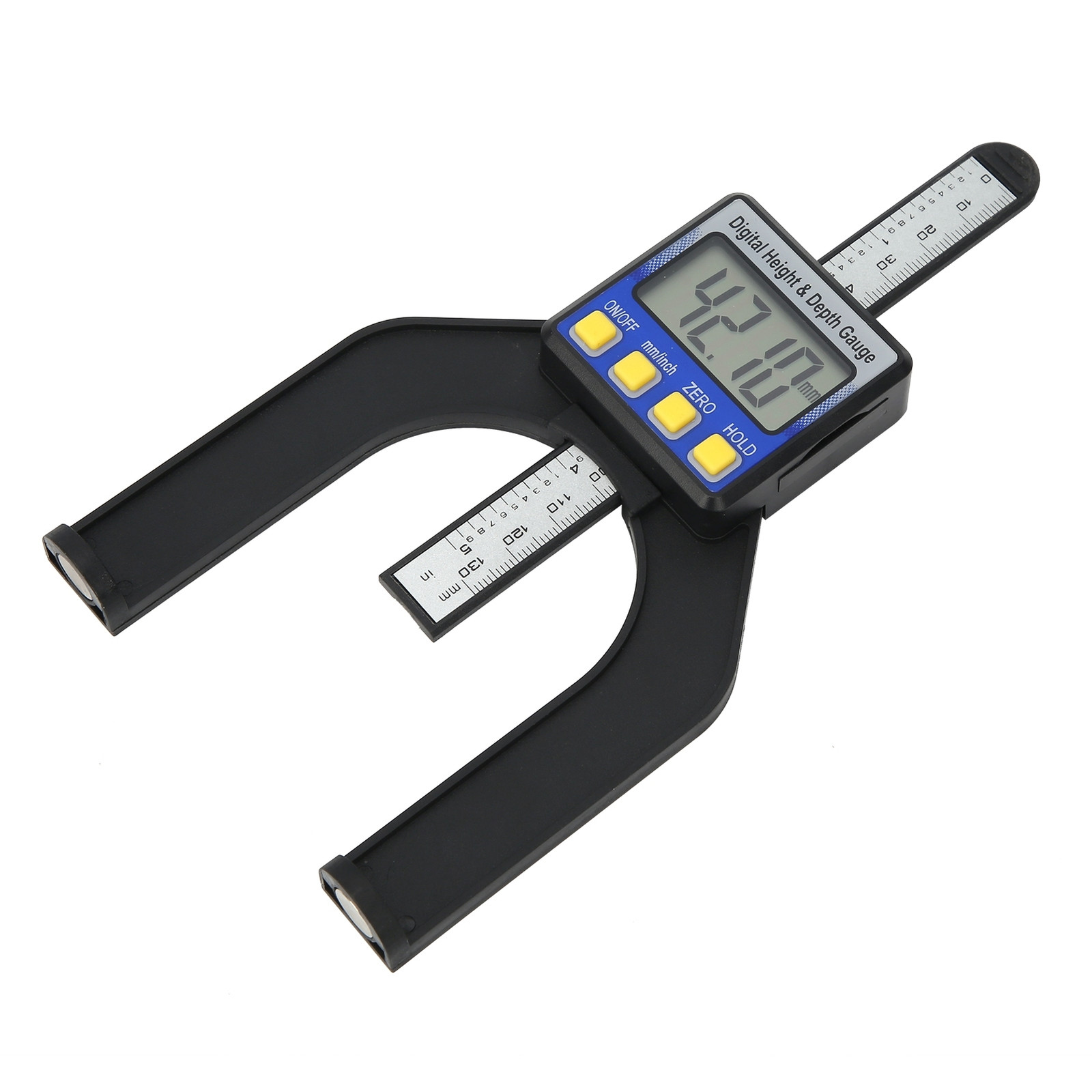 Cocosity Elektronische hoogtemeter en dieptemeter met digitaal display voor houtbewerking, bereik 0-80 mm