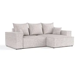 ECKSOFA SENSO mit Schlaffunktion Beige im Neve Stoff
