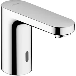 hansgrohe Vernis Blend Elektronik-Waschtischmischer für Kaltwasser oder vorgemischtes Wasser Batteriebetrieb, Chrom