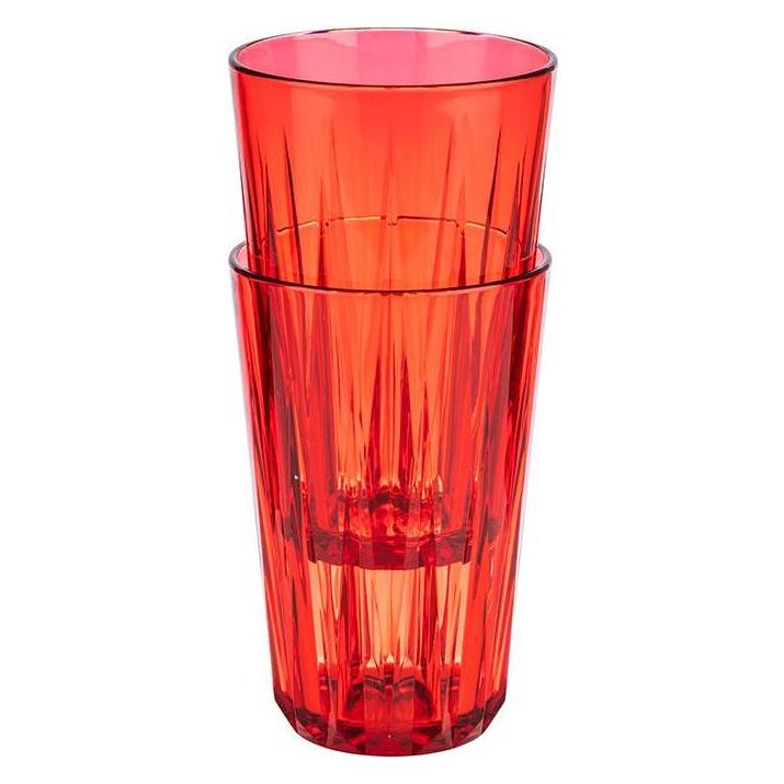 APS Trinkbecher Crystal rot D8cm H12.5cm, 300ml (0.30 l, 48x) (10511)