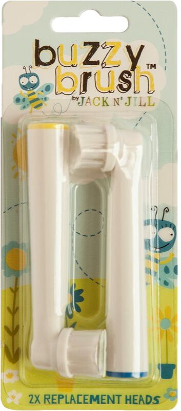 Jack N’ Jill Buzzy Brush têtes de remplacement pour brosse à dents Buzzy Brush 2 pcs