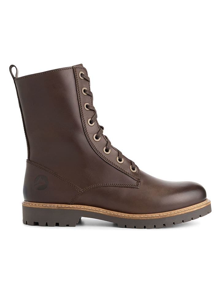 TRAVELIN' Leder-Boots "Forde" in Braun - 37