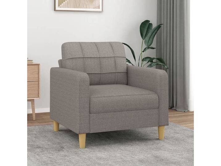 Fauteuil Taupe 60 cm Tissu fauteuil fauteuil de baignoire fauteuil club canapé canapé confortable siège de 359082