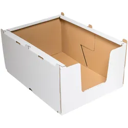 VEPATIM 8 Stapelbehälter Regalkarton aus Wellpappe 'S' 380x360x200mm stapelbar robust