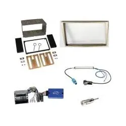 Opel Astra Antara Corsa Zafira ab 2004 2-DIN Radioblende Einbauset+Lenkradada...