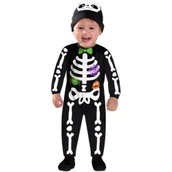 Amscan Mini Skelett Halloween Kostüm für Kinder (92, 98)