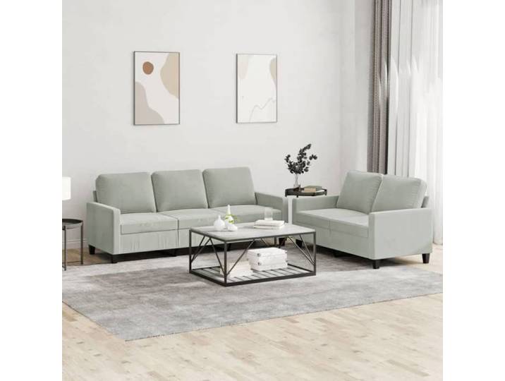 Ensemble de Canapés avec Coussins 2 pcs Canapés avec Accoudoirs Ensemble de Meubles Mobilier de Salon Moderne 3201516