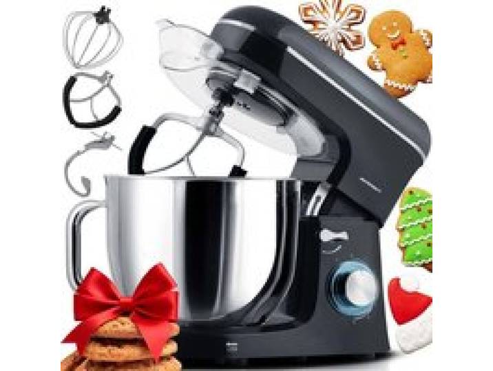 Robot de cuisine planétaire - BERDSEN - Mixeur 3 en 1 - 1400 W - Bol inox 6 L - 6 vitesses + PULSE