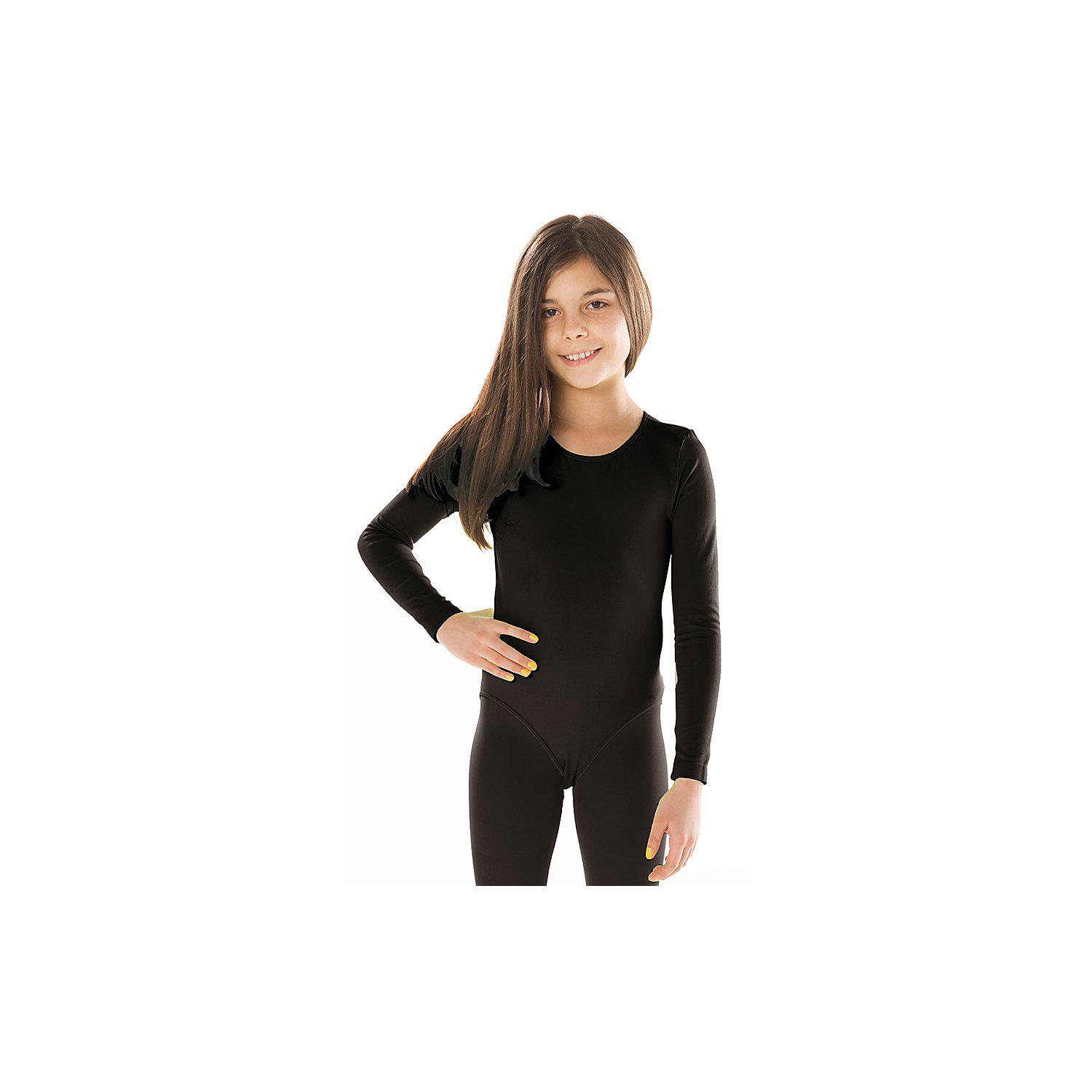 Kinder-Langarmbody, schwarz
