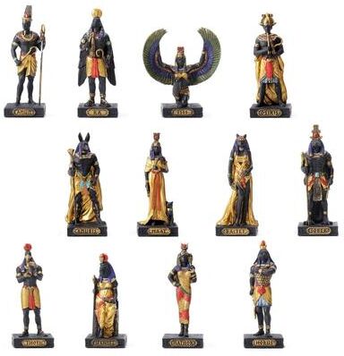 Veronese Design 9.65 in L Egyptian Gods Set Figurine Poly Resin