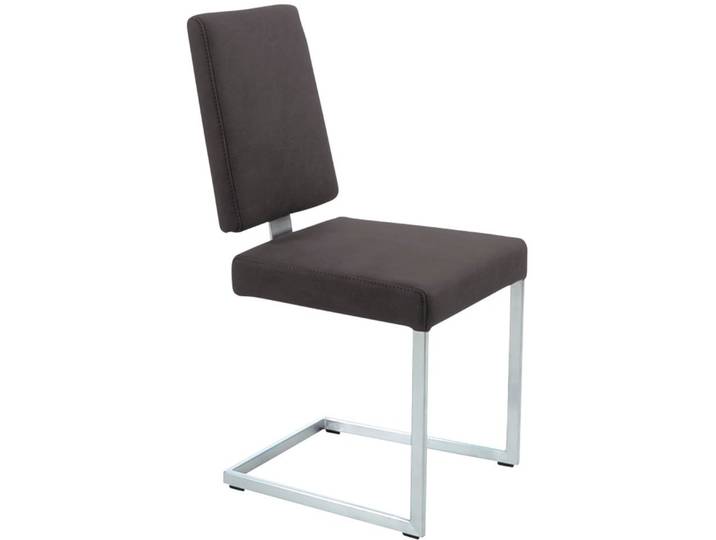 K+W Komfort & Wohnen Freischwinger, stabiles Hochkantgestell, in Leder oder Microfaser